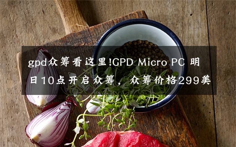 gpd众筹看这里!GPD Micro PC 明日10点开启众筹,众筹价格299美元