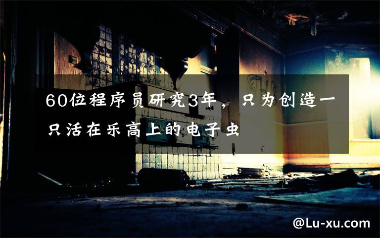 60位程序员研究3年,只为创造一只活在乐高上的电子虫