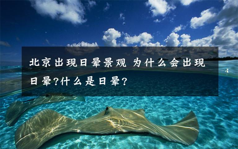 北京出现日晕景观 为什么会出现日晕?什么是日晕?