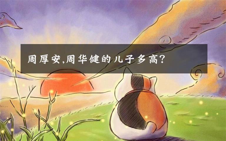 周厚安,周华健的儿子多高?