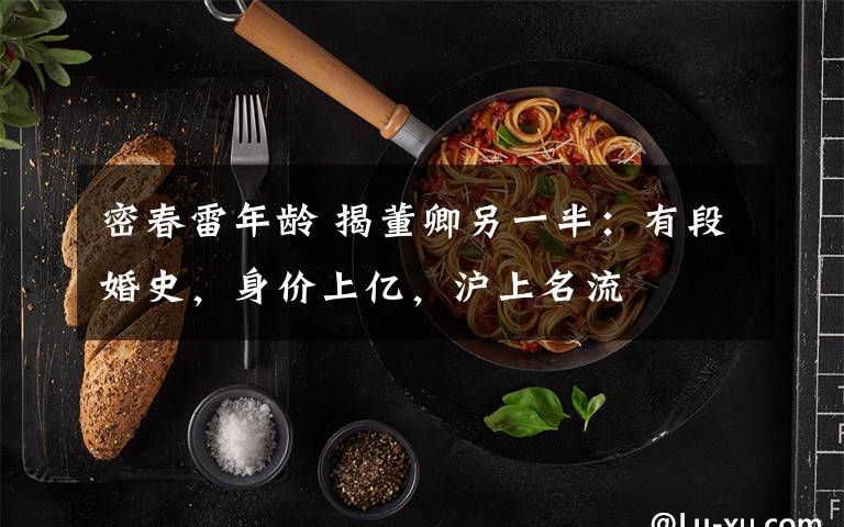 密春雷年龄 揭董卿另一半：有段婚史，身价上亿，沪上名流