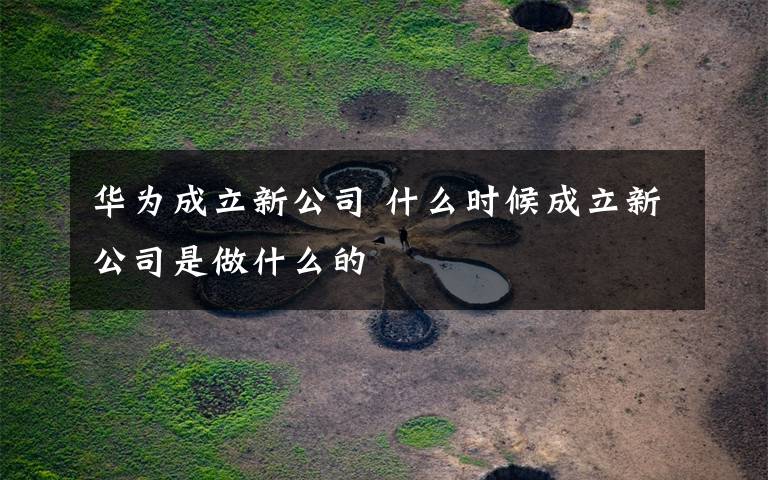 华为成立新公司 什么时候成立新公司是做什么的