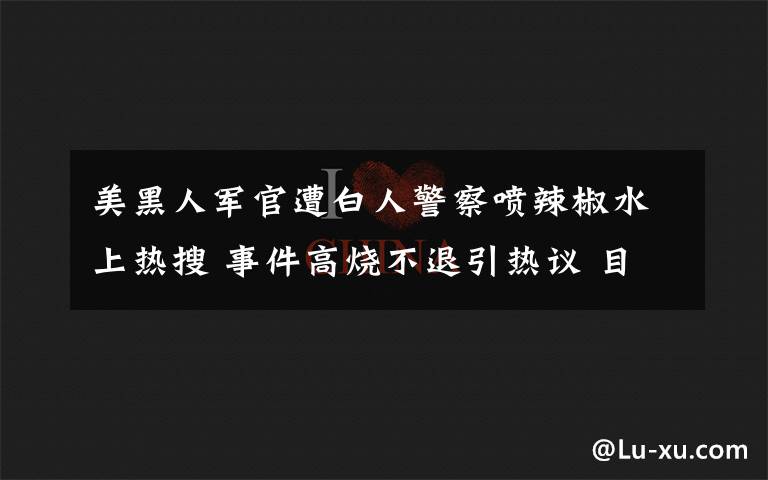 美黑人军官遭白人警察喷辣椒水上热搜 事件高烧不退引热议 目前是什么情况？