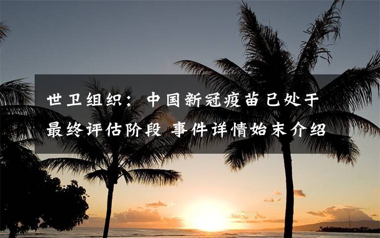 世卫组织:中国新冠疫苗已处于最终评估阶段 事件详情始末介绍!