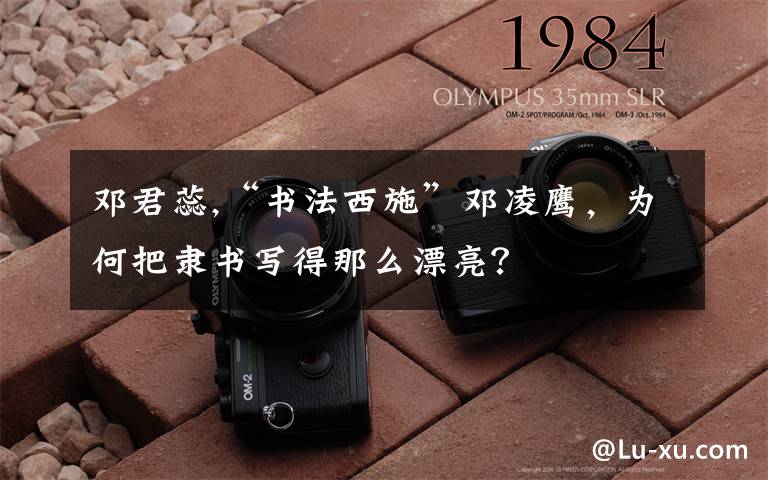 邓君蕊,“书法西施”邓凌鹰,为何把隶书写得那么漂亮?