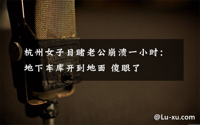 杭州女子目睹老公崩溃一小时:地下车库开到地面 傻眼了
