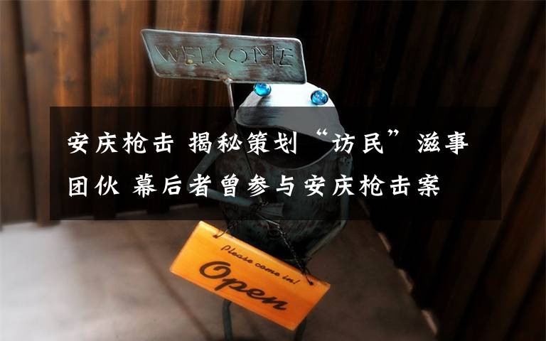 安庆枪击 揭秘策划“访民”滋事团伙 幕后者曾参与安庆枪击案