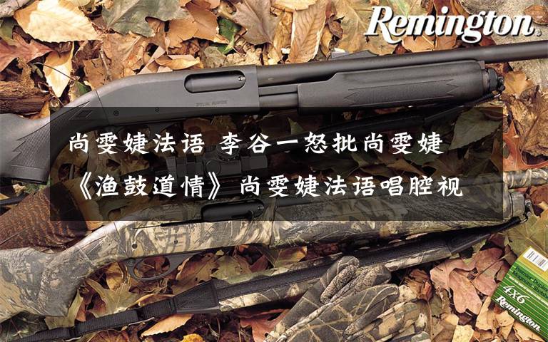 尚雯婕法语 李谷一怒批尚雯婕 《渔鼓道情》尚雯婕法语唱腔视频