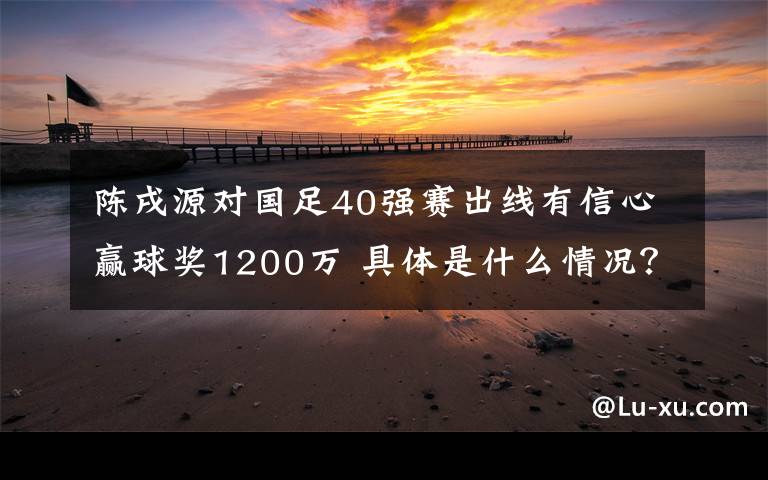 陈戌源对国足40强赛出线有信心赢球奖1200万 具体是什么情况？