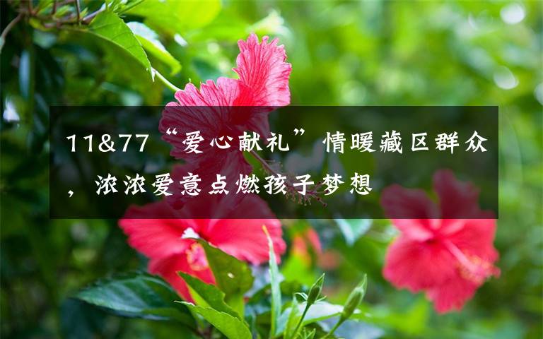11&77“爱心献礼”情暖藏区群众,浓浓爱意点燃孩子梦想