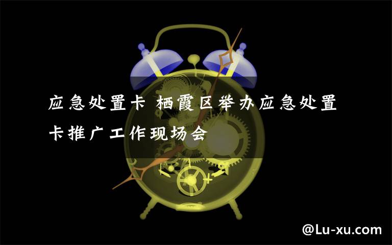 应急处置卡 栖霞区举办应急处置卡推广工作现场会