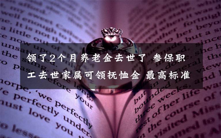 领了2个月养老金去世了 参保职工去世家属可领抚恤金 最高标准:20个月
