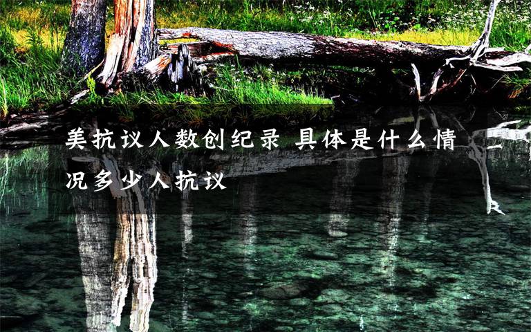 美抗议人数创纪录 具体是什么情况多少人抗议