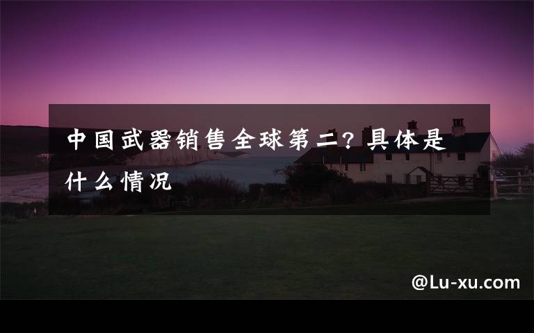 中国武器销售全球第二? 具体是什么情况