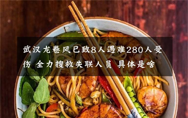 武汉龙卷风已致8人遇难280人受伤 全力搜救失联人员 具体是啥情况?