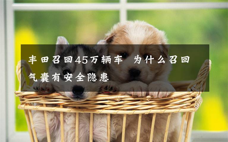 丰田召回45万辆车  为什么召回气囊有安全隐患