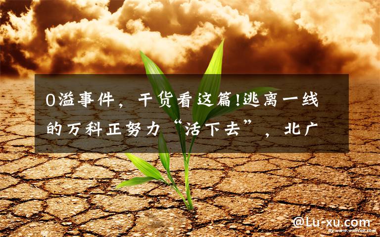 0溢事件,干货看这篇!逃离一线的万科正努力“活下去”,北广深零收获后又在上海失去拿地资格?