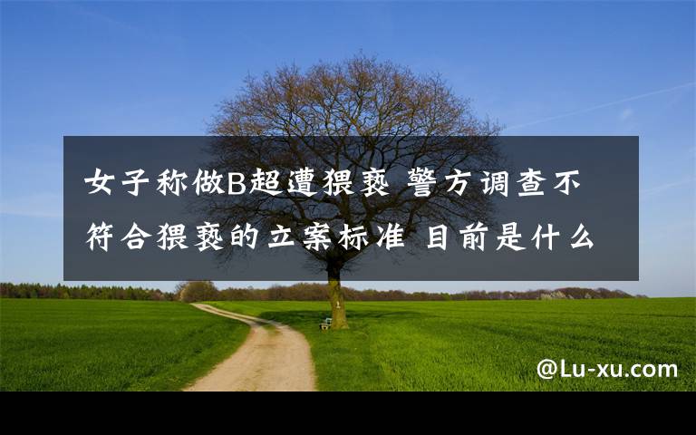 女子称做B超遭猥亵 警方调查不符合猥亵的立案标准 目前是什么情况？