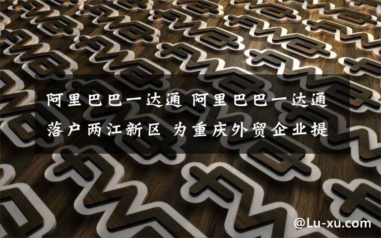 阿里巴巴一达通 阿里巴巴一达通落户两江新区 为重庆外贸企业提供一站式服务