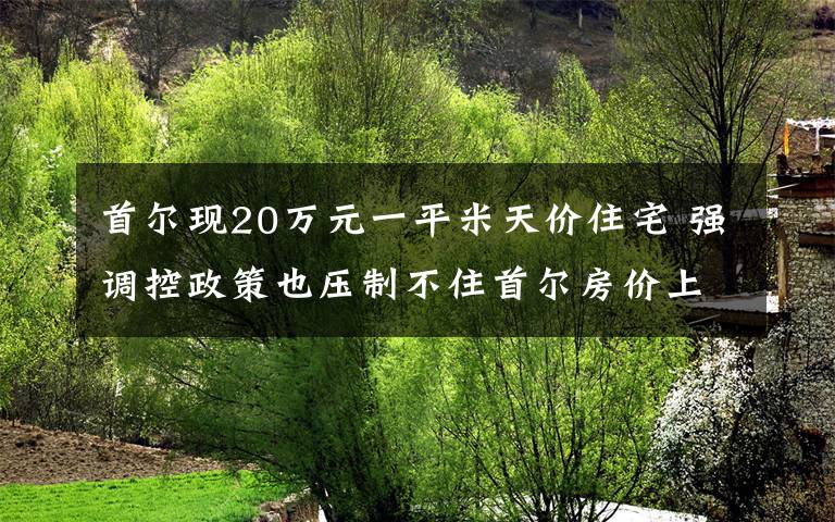 首尔现20万元一平米天价住宅 强调控政策也压制不住首尔房价上涨 事件详细经过!