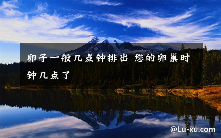 卵子一般几点钟排出 您的卵巢时钟几点了