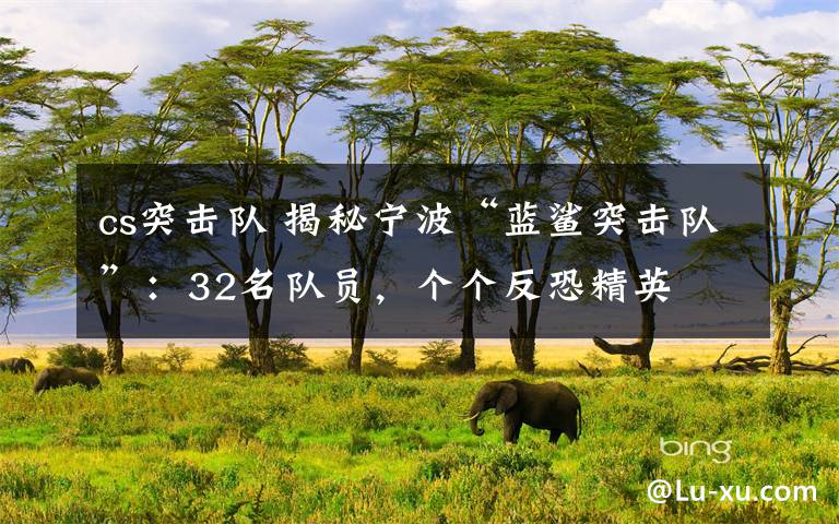 cs突击队 揭秘宁波“蓝鲨突击队”:32名队员,个个反恐精英