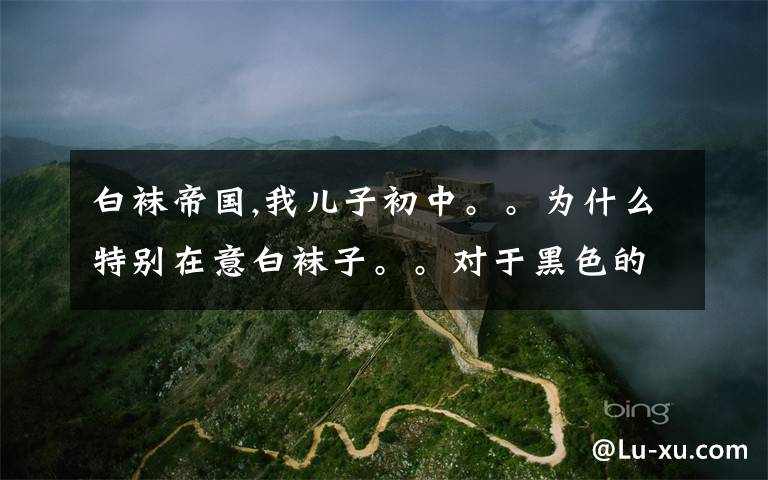 白袜帝国,我儿子初中。。为什么特别在意白袜子。。对于黑色的袜子。。就赶紧穿脏了撇在一边 换上白的 特喜欢白袜