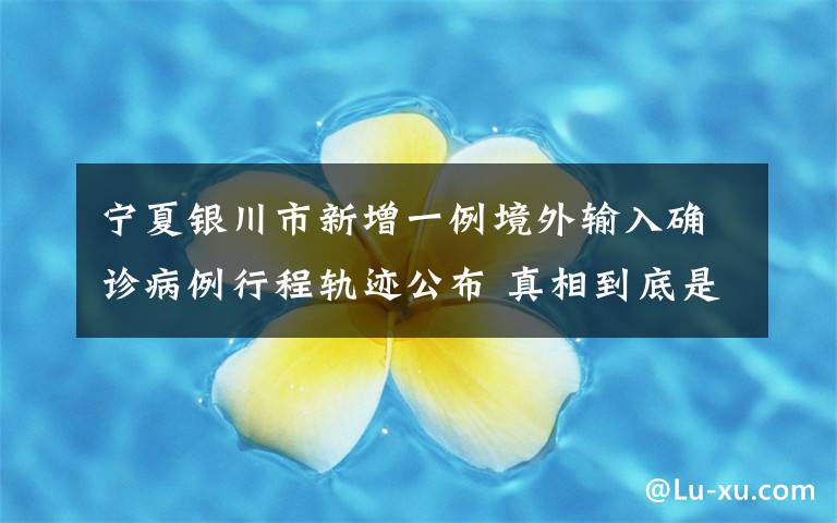 宁夏银川市新增一例境外输入确诊病例行程轨迹公布 真相到底是怎样的？