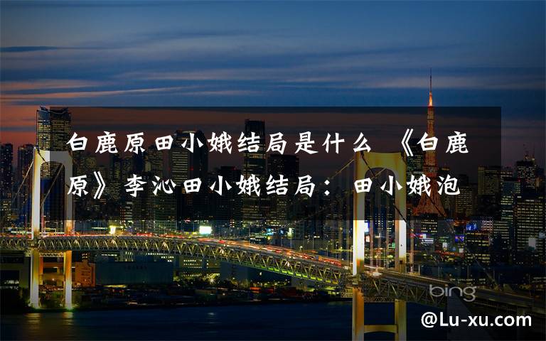 白鹿原田小娥结局是什么 《白鹿原》李沁田小娥结局:田小娥泡枣是为什么 附白鹿原剧情介绍
