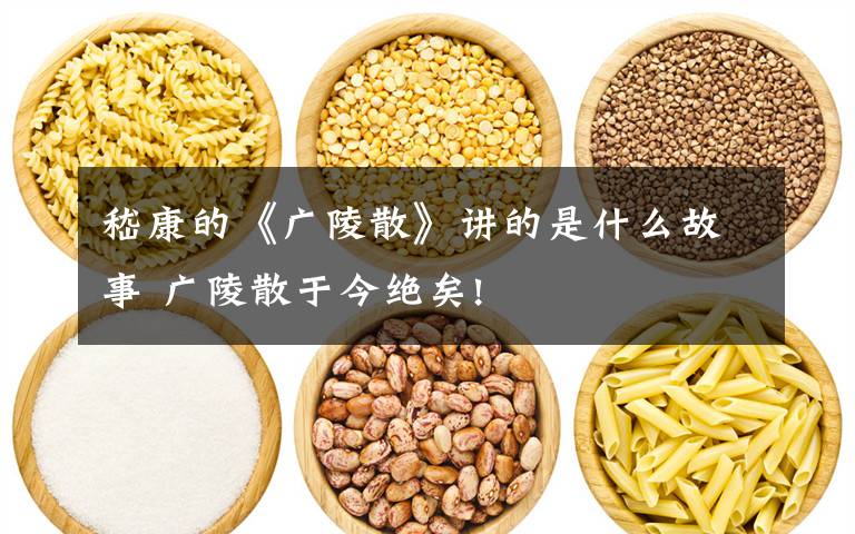 嵇康的《广陵散》讲的是什么故事 广陵散于今绝矣!