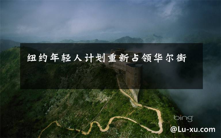 纽约年轻人计划重新占领华尔街