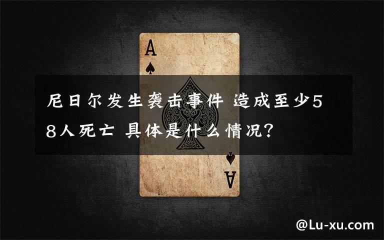 尼日尔发生袭击事件 造成至少58人死亡 具体是什么情况?