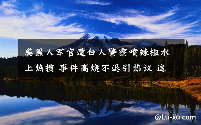 美黑人军官遭白人警察喷辣椒水上热搜 事件高烧不退引热议 这意味着什么?
