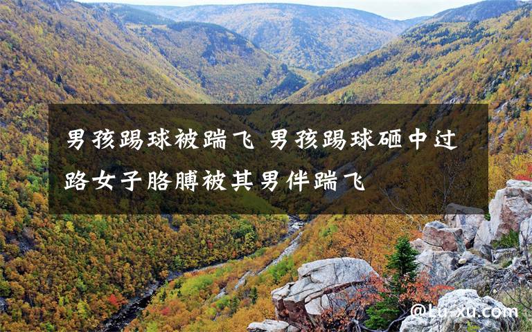 男孩踢球被踹飞 男孩踢球砸中过路女子胳膊被其男伴踹飞
