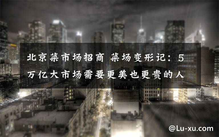 北京菜市场招商 菜场变形记:5万亿大市场需要更美也更贵的人间烟火