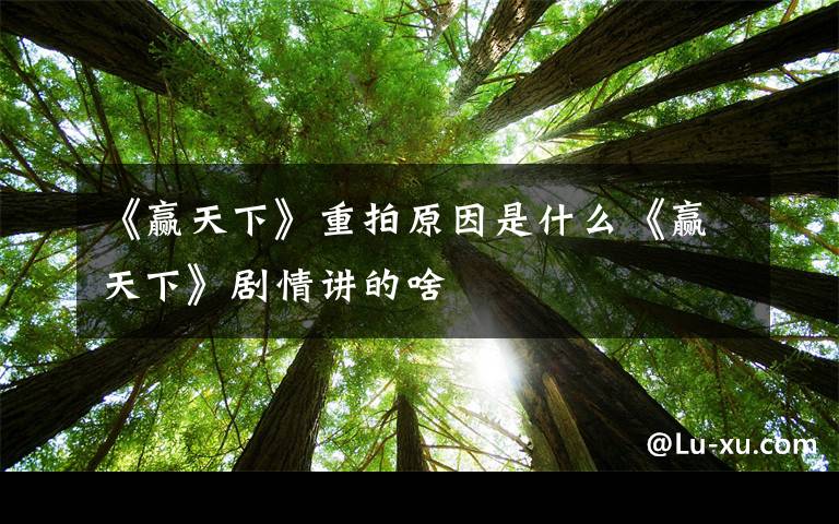 《赢天下》重拍原因是什么《赢天下》剧情讲的啥