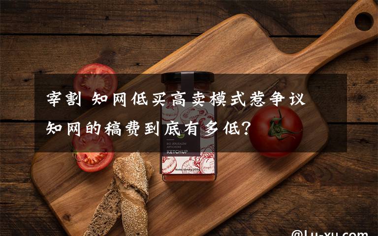 宰割 知网低买高卖模式惹争议 知网的稿费到底有多低?