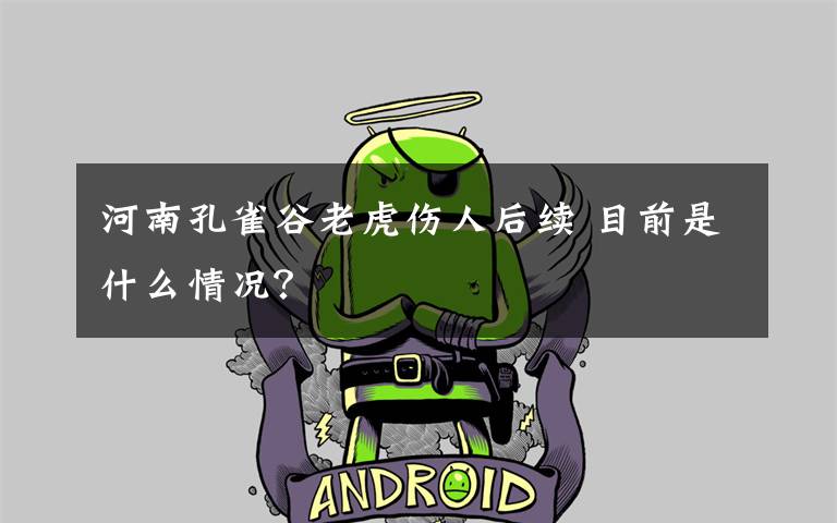 河南孔雀谷老虎伤人后续 目前是什么情况?