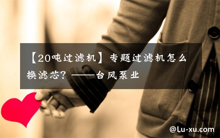 【20吨过滤机】专题过滤机怎么换滤芯?——台风泵业