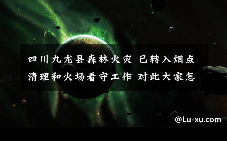 四川九龙县森林火灾 已转入烟点清理和火场看守工作 对此大家怎么看?