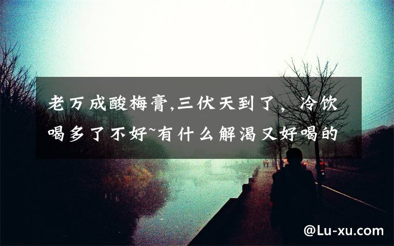 老万成酸梅膏,三伏天到了，冷饮喝多了不好~有什么解渴又好喝的冷饮呢？