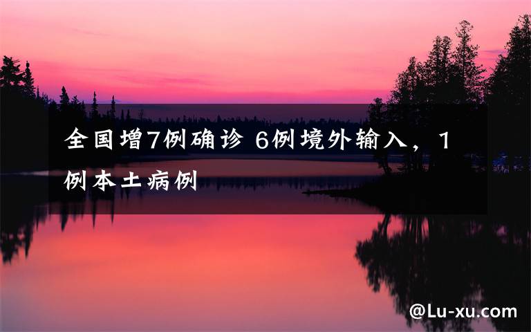 全国增7例确诊 6例境外输入,1例本土病例