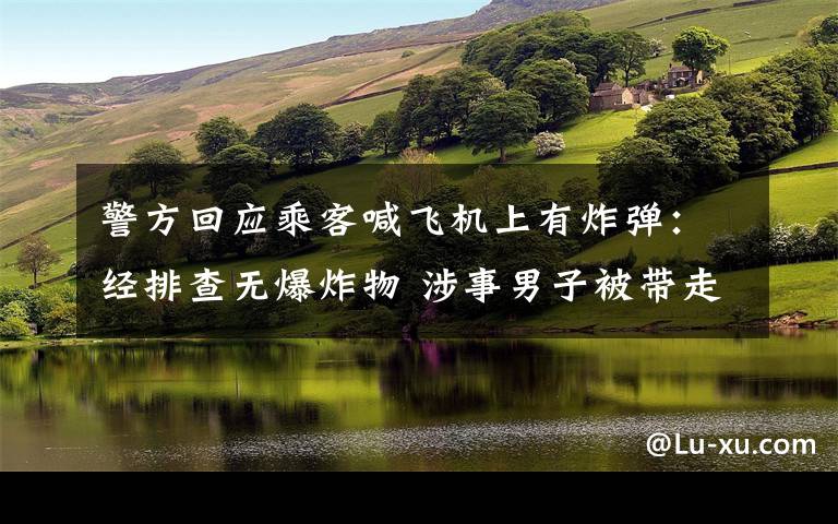 警方回应乘客喊飞机上有炸弹：经排查无爆炸物 涉事男子被带走调查 具体是什么情况？