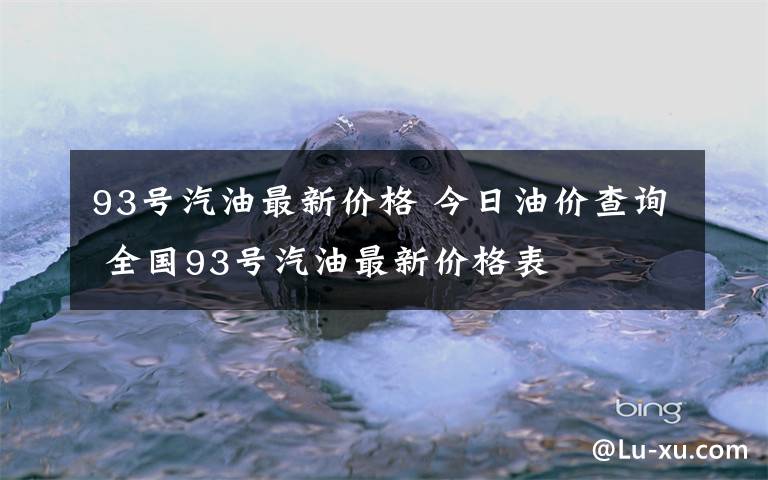 93号汽油最新价格 今日油价查询 全国93号汽油最新价格表