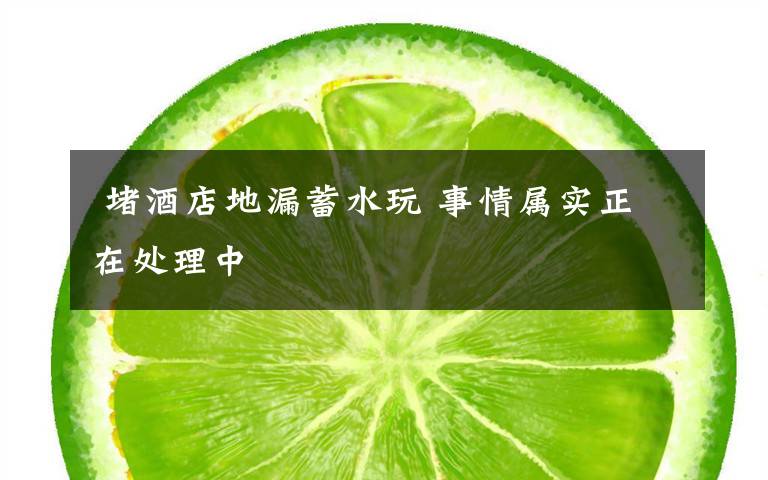 堵酒店地漏蓄水玩 事情属实正在处理中