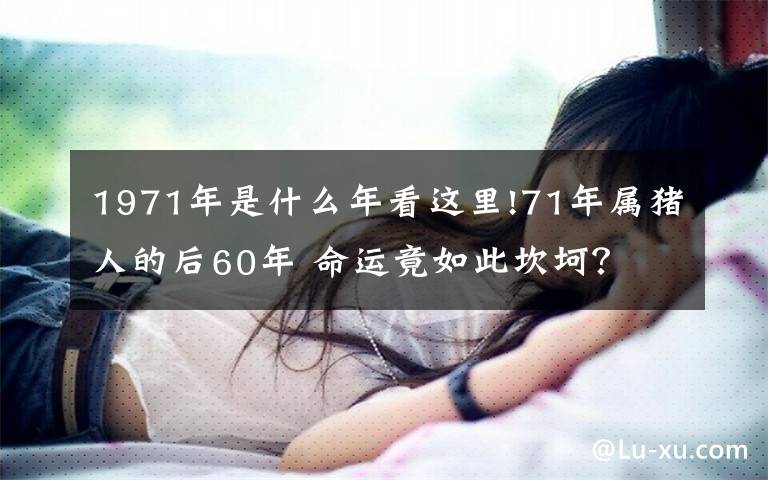 1971年是什么年看这里!71年属猪人的后60年 命运竟如此坎坷？