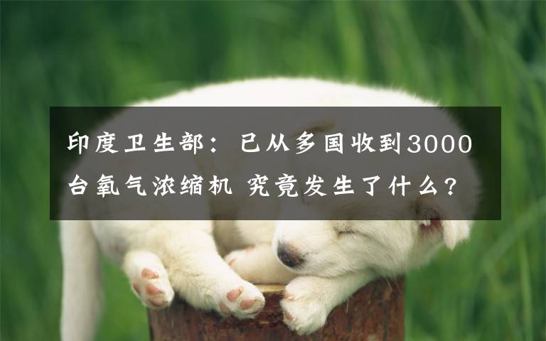 印度卫生部:已从多国收到3000台氧气浓缩机 究竟发生了什么?