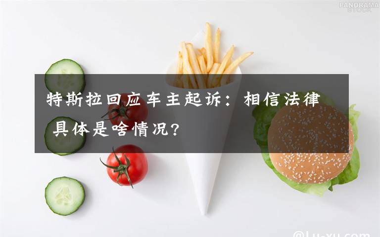 特斯拉回应车主起诉:相信法律 具体是啥情况?