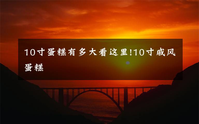 10寸蛋糕有多大看这里!10寸戚风蛋糕