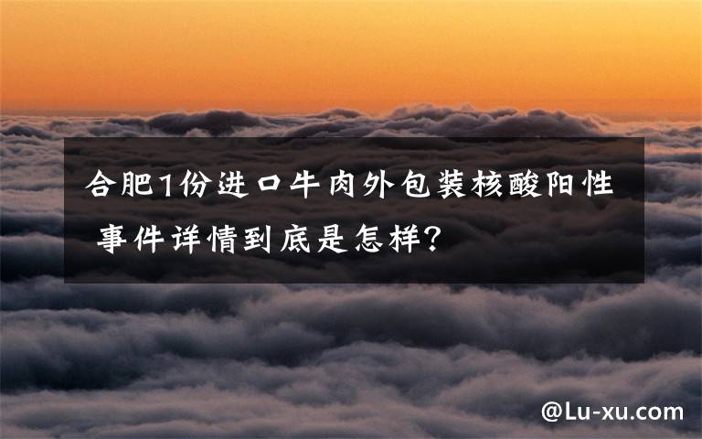 合肥1份进口牛肉外包装核酸阳性 事件详情到底是怎样?